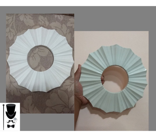 Molde Forma Moldura De Gesso Porta Espelho Ou Decoração 25cm