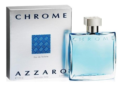 Imagen 3 de 3 de Azzaro Chrome Eau De Toilette 100 Ml Cítrico Original