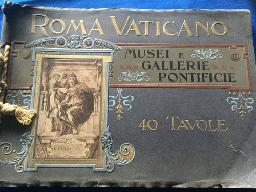 Antiguos Libros Con Postales Y/o Fotos De Roma Vaticano