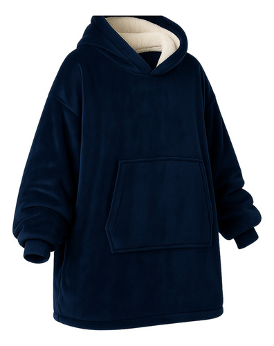 Manta Capucha Poleron De Invierno Sueter Sherpa Unisex