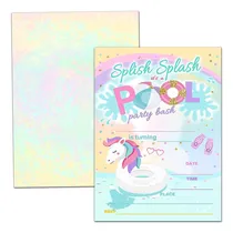 Comprar Tarjetas De Invitación De Fiesta De Cumpleaños De Natación I