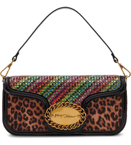 Bolso De Hombro Betsey Johnson Rainbow Rhinestone, Multicolo