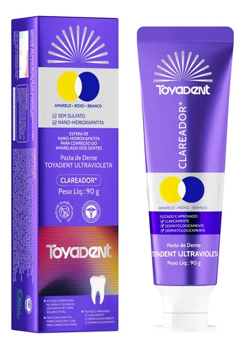 1 Creme Dental Clareadora Toyadent 90g