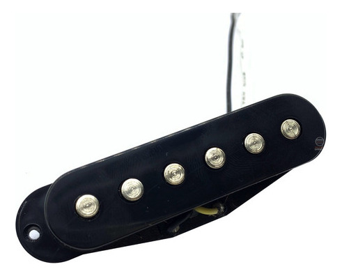 Captador Guitarra Single St7 Ceramic Braço Meio Bk Flat Pole