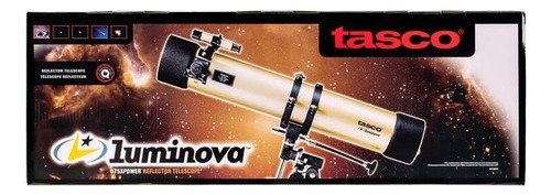 Telescopio Astronomico Tasco Luminova Reflector Profesional 114 mm x 900 Ecuatorial Color Dorado