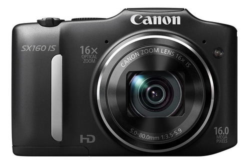  Canon PowerShot SX SX160 IS compacta color  negro