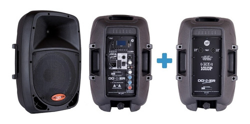 Kit Caixas Portáteis Donner Ativa Dr1010a + Passiva Dr1010p