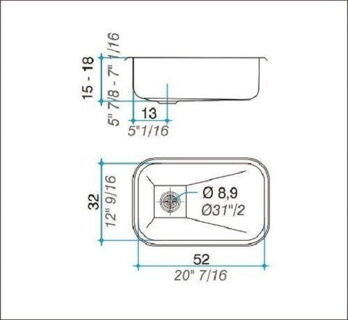 Imagen 3 de 7 de Pileta Bacha Johnson Zz52/18 + Grifería Cocina Arizona Cisne