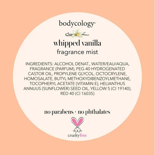 Bodycology Whipped Vanilla Fragancia Mist 237 Ml
