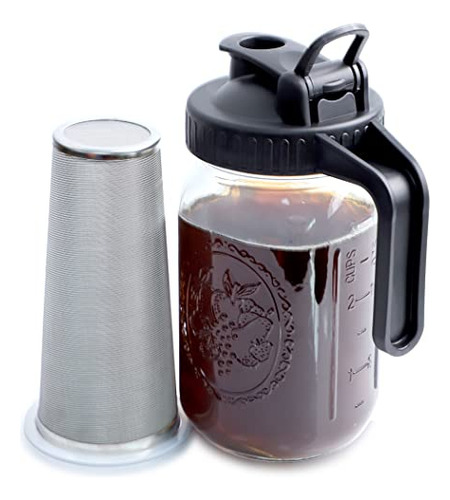 Tarro De Cristal Para Cerveza Fría Cafetera Gmsweet, 32 Onza