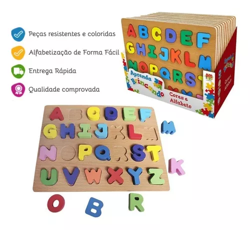 Kit de Jogos para Alfabetização Numeros Cores Palavras - Pais e