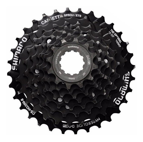 Piñon Shimano Hg200 8v A Cassette Color Negro