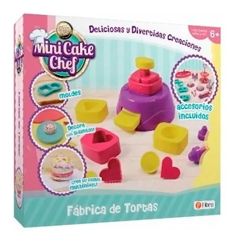 Juego De Comida Fabrica De Tortas Mini Cake Con Moldes 