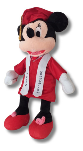 Peluche Minnie Mickey Graduación 50 Cm