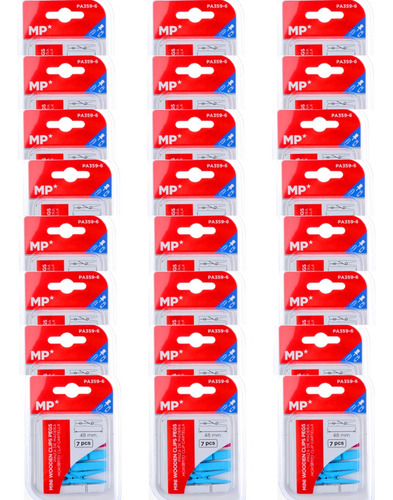 24 Pack De Set De Pinzas De Madera Coloridas 7 Unidades, 4mm