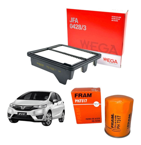 Kit Service Filtros De Aire Y Aceite Honda Fit City 1.5 1.4