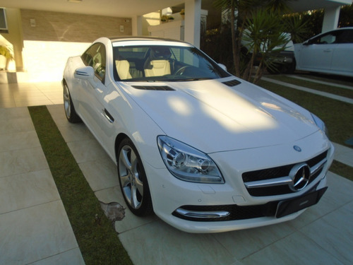 Mercedes Slk 250 Ano 2014 Cor Branco 12.000km C/bege Interno