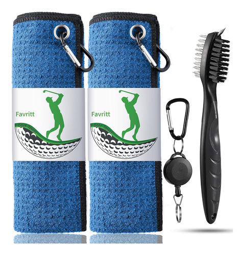 Juego De Toallas De Golf Bolsa De Golf Clip Y Accesorio...