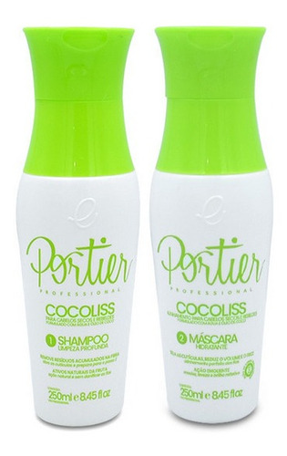 Escova Progressiva Portier Cocoliss Óleo De Coco 2x250ml