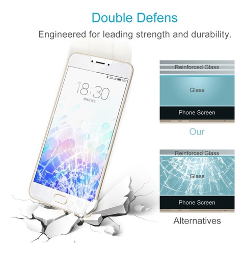 100 Unidades De Gel Templado For Meizu M3 Note/meilan Note