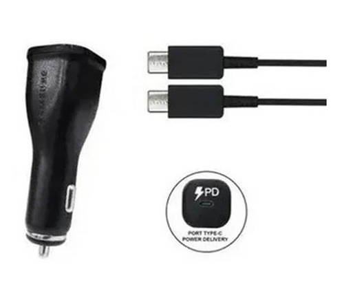 Cargador Para Carro Samsung Carga Rapida 25w Incluye Cable C