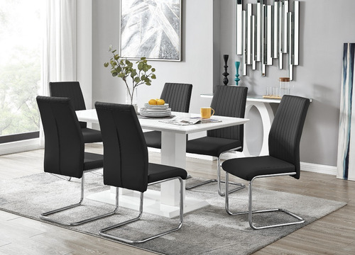 Imagen 8 de 10 de Mesa De Comedor Moderno Lacado En Poliuretano Ref: Vieness