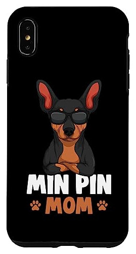 Funda Para iPhone XS Max Min Pin Mom Miniature Pinscher D-02