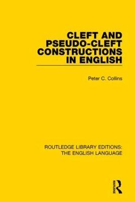 Libro Cleft And Pseudo-cleft Constructions In English - P...