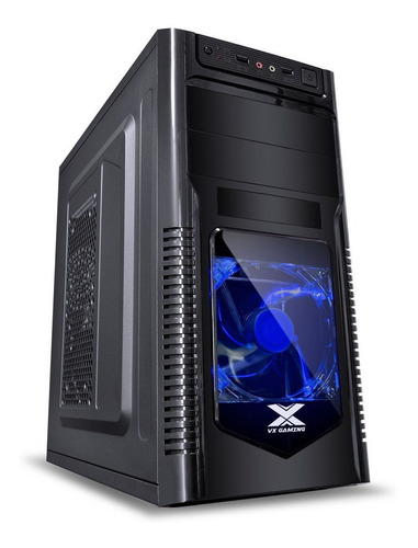 Gabinete Vx Gaming Orion Com 1 Fan Led Azul Frontal Acrilico