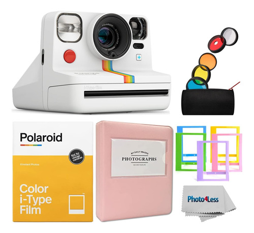 Polaroid Now + Cámara Instantánea Blanca | Película De Color