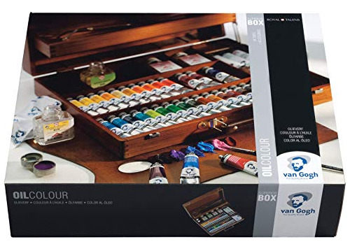 Oil Color Paint, 32x20ml Tubes + 2x60ml Tubes + Accessories,