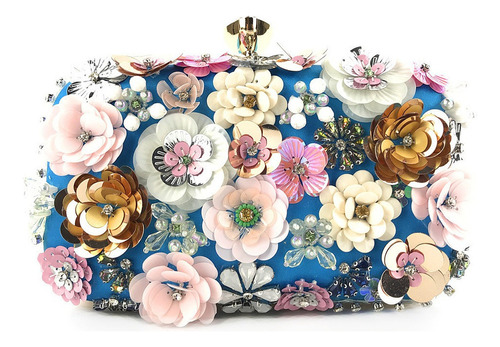 X Clutch De Fiesta Para Mujer Clutch De Flores Con Cuentas