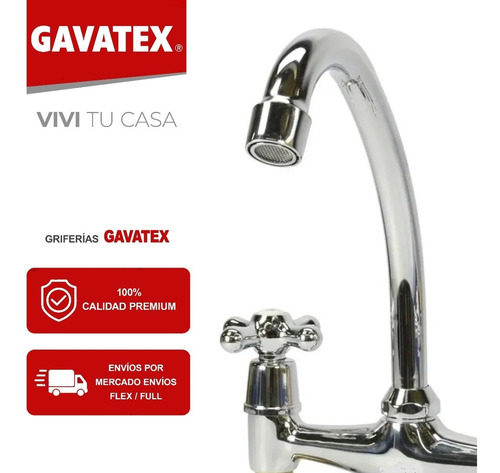 Grifería Mesada Exterior Canilla Mezcladora Vintage Retro Gx
