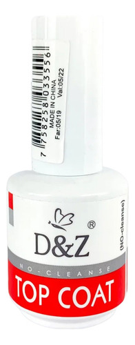 2un Top Coat D&z Blindagem Unhas Gel Led Uv Manicure