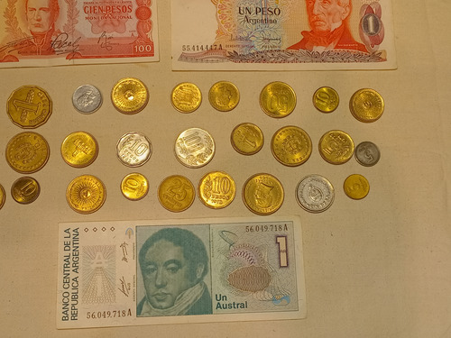 Billetes Y Monedas Antiguas Lote X 32 Sc- Argen Uruguay