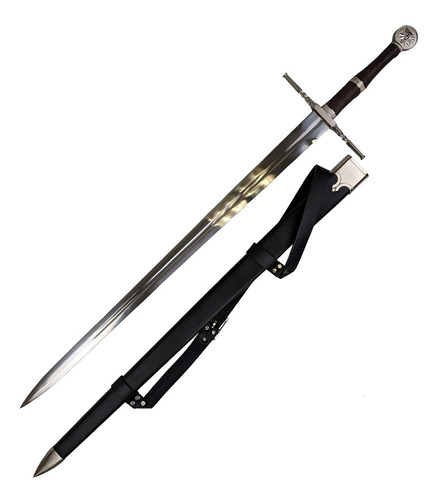 Espada Decorativa De Acero De Geralt (the Witcher 3) Color Negro