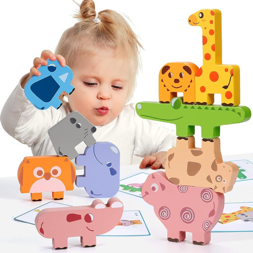 Juguetes Montessori Para 2 3 4 Años, 10pcs Bloques De Animal