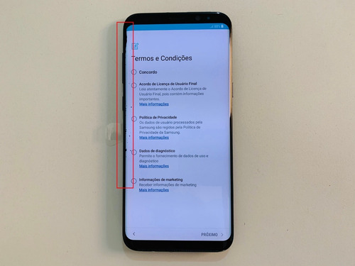 Samsung Galaxy S8+ Sm-g955fd 64gb - Mancha Na Tela