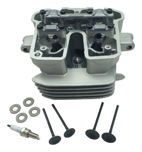 Imagem 2 de 6 de Cabeçote Xre 300 Cb 300 2009 2010 2011 2012 Vela Fina Kit