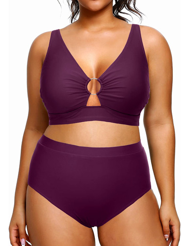 Tempt Me Conjunto De Bikini De Cintura Alta Para Mujer, Tall