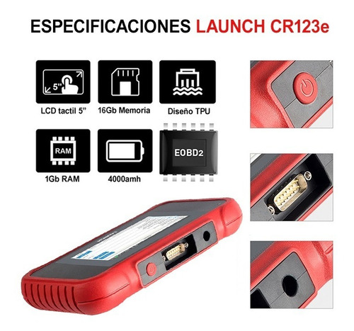 Scanner Automotriz Launch X431 Crp123e Obd2 Airbag Abs
