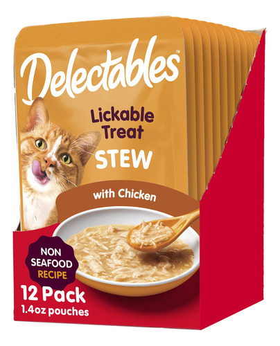 Delectables - Golosinas Humedas Para Gatos Sin Mariscos, Pol