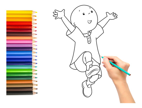 Caillou Libro Imprimir Colorear Pintar