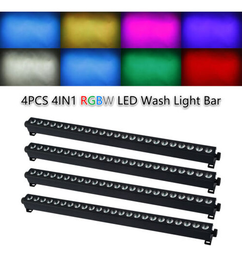 4x 4in1 Rgbw Led Wall Wash Bar Light Dmx Stage Dj Party  Nnh