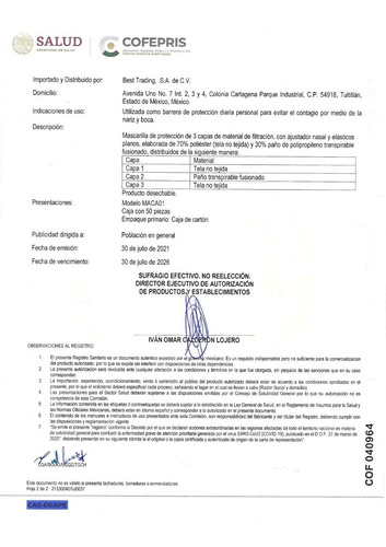 Imagen 10 de 10 de 200 Cubrebocas Tricapa, Mascarilla Termosellado, Tapabocas