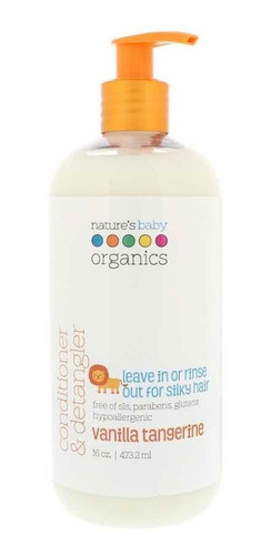 Natures Baby Organics Acondicionador Desenredante, Vainilla