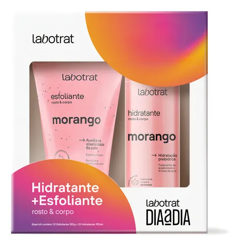 comprar Kit Esfoliante E Hidratante Corporal Facial Morango Labotrat