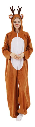 Disfraz De Reno Navideño Para Hombre, Pijama De Halloween