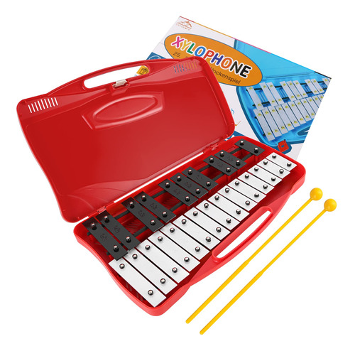 Eastrock Xilofono, 25 Notas Glockenspiel Xilofono Para Ninos