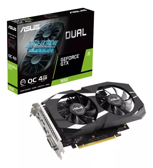 Placa De Video Nvidia Gtx 1650 4gb Gddr6 Geforce Asus V2 Oc